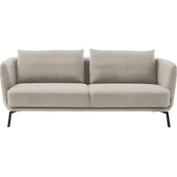 Schöner Wohnen 3-Sitzer SCHÖNER WOHNEN-KOLLEKTION "Pearl - 5 Jahre Hersteller-Garantie, auch in Bouclé" Sofas Gr. B/H/T: 210cm x 71cm x 91cm, Velours, beige (sand) Maße (BHT): 2107191 cm, Füße Metall