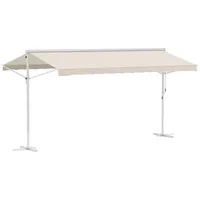 Outsunny Standmarkise 450 x 342 cm creme