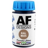 Alex Flittner Designs Lackstift RAL 8025 BLASSBRAUN glänzend 50ml Holz Metall Möbel Bad Retuschierlack Reparaturlack