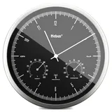 MEBUS 19777 Funkwanduhr mit Thermo-Hygrometer