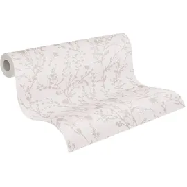 A.S. Création Vliestapete Floral 10 m x 0,64 m 395461 Rosa/Grau