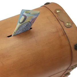 HMF Spardose aus Holz Schloss 23,5 x 18 x 20 cm Groß Namibia,