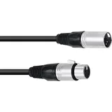 Omnitronic XLR Kabel 5pol 5,0m (sw)