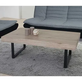 MCW Couchtisch Genk H576, Wohnzimmertisch, MVG 40x110x60cm ~ San Remo, dunkle Metall-Füße