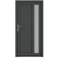 Solid Elements Nebeneingangstür 8003  (98 x 198 cm, DIN Anschlag: Links, Anthrazit/Weiß)