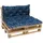 Meerweh Palettenkissen 120 x 140 x 10 cm blau 1 St.