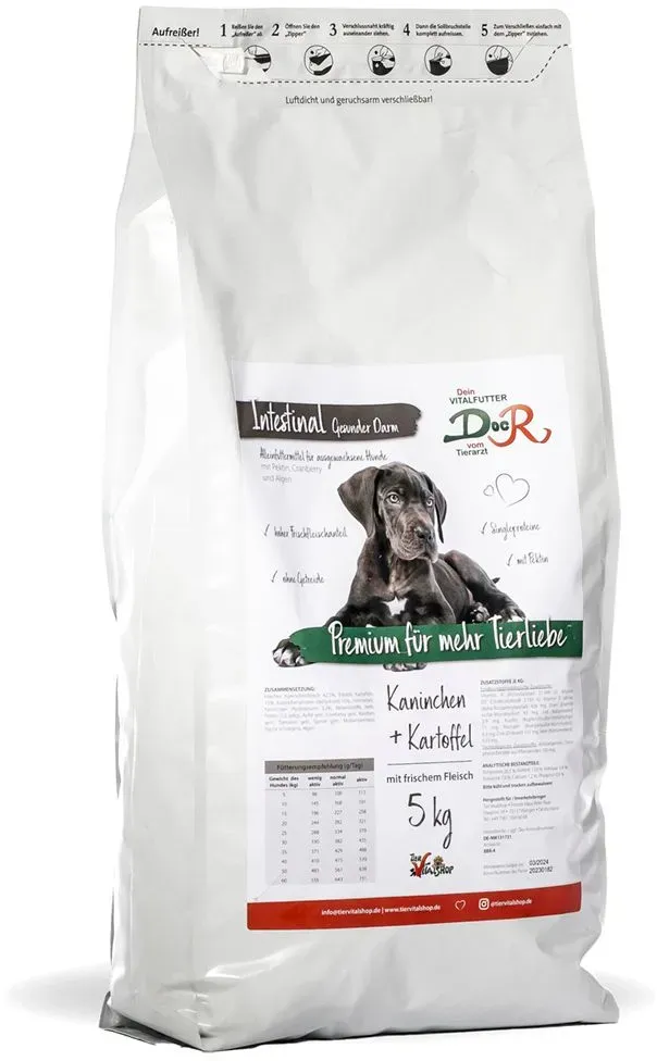 Doc R - Intestinal Magen Darm Diätfutter für Hunde Magen-Darm Diät Futter 10 kg