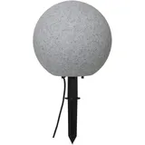 StarTrading STAR Trading Gartenkugel mit Erdspieß Kugelleuchte E27 Fassung D: 30cm Kabel grau