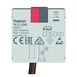Theben 4969272 KNX-Tasterschnittstelle Binäreingang 2-fach, KNX Data Secure TA 2.1 KNX