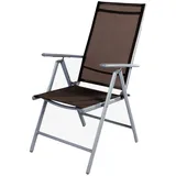 Mojawo Hochlehner Gartenstuhl 64 x 54 x 106 cm schokobraun klappbar