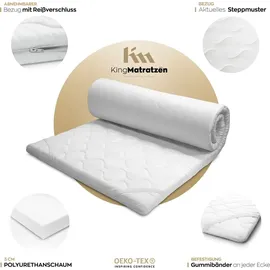 king matratzen KingTOPPER Matratzenauflage 140 x 200 cm weiß
