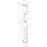 ASSA ABLOY SICHERHE Flachschließbl.021 VA ma ktg.B.25xL.250mm DIN L/R