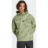 Adidas City Escape Woven Hoodie Tent Green S