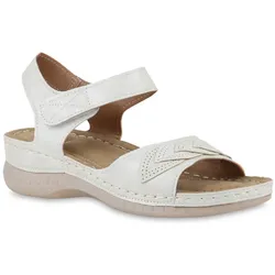 Damen Komfort Sandalen in Weiss