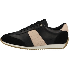 GEOX Damen D CALITHE Sneaker, Black, 38 EU