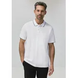 STREET ONE Basic Piqué Poloshirt mit Kontrastdetail - weiß