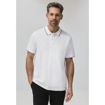STREET ONE Basic Piqué Poloshirt mit Kontrastdetail - weiß