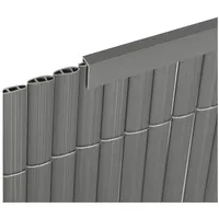 Sekey PVC Zaunschiene Abdeckprofil 5pcs x 1m, Schutzzubehör für