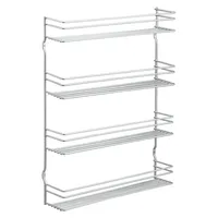 Metaltex Gewürzregal Pepito 36 x 45 x 8 cm Silber