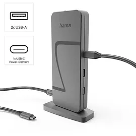 Hama 8 Ports Docking Station, Grau