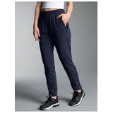 TRIGEMA Freizeithose mit Bein-Reißverschluss Jerseyhose Blau L