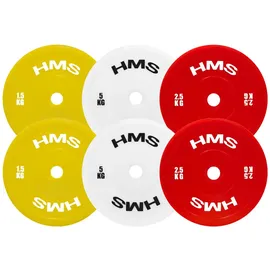 HMS TPP Hantelscheibe Olympische Hantelscheibe 2 x 2,5 kg rot