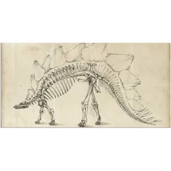 Artland Wandbild »Dinosaurier Lehre III«, Dinosaurier, (1 St.), als Alubild, Outdoorbild, Wandaufkleber in verschied. Größen Artland Farbe Bild(er): naturfarben