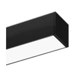 LTS 653654 Monoline 070 Decken&Pendelleuchte 13W 840 1250LM schwarz Diffusor opal bündig ML-A 070.0740.11 AOB schwarz MLA070074011AOB