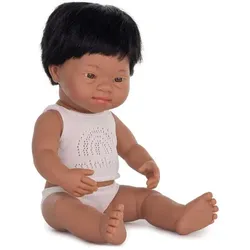 miniland dolls Babypuppe südamerikanischer Junge mit Down-Syndrom