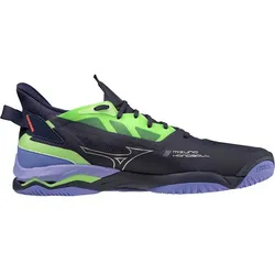 MIZUNO Herren Volleyballschuhe WAVE MIRAGE 5(U), EBlue/TechGreen/Lolite, 40