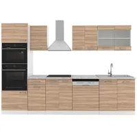 Vicco Küchenzeile R-Line 300 cm Sonoma Eiche/Weiß