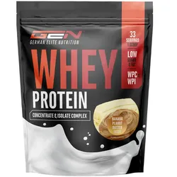 Whey Protein Komplex - Banana + Peanut Butter, 1000g