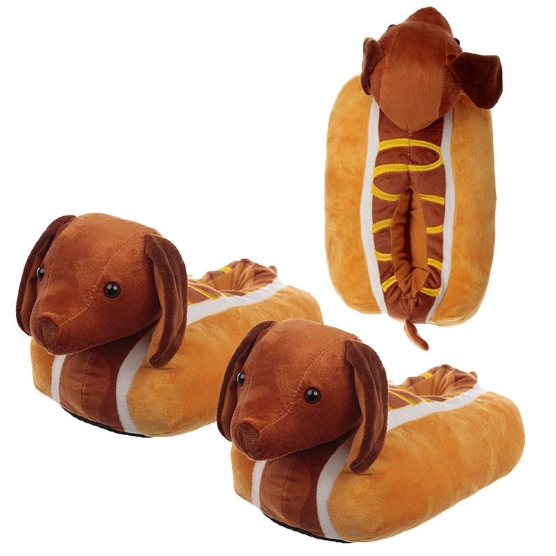 Fast Food Hot Dog Hausschuhe