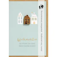 Perleberg Weihnachtskarte Moments Collection Kork 7228402-2 Haus