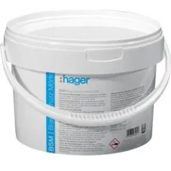Hager BSM0003 Brandschutz Kabelabschottung Mörtel S90 3kg.Brandschutz Mörtel zur Herstellung von Kabelabschottungen der Feuerwiderstandklasse S90