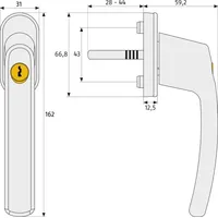 ABUS Fenstergriff FG 210 weiß