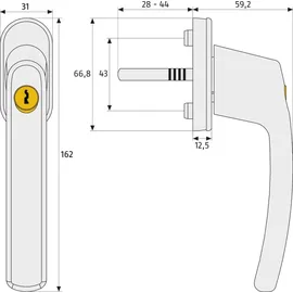 ABUS Fenstergriff FG 210 weiß