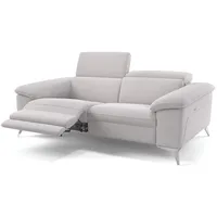 Sofanella 2-Sitzer Stoff STELLA, Relaxsofa, Designsofa, Designer Couch, Italienisches Sofa, 2er Sofa weiß