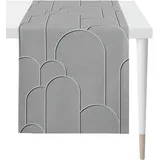 APELT Tischläufer ¦ grau ¦ Synthetik ¦ Maße (cm): B: 44