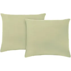 Kissenhüllen-Set Basic Salbeigrün, 2 Stück