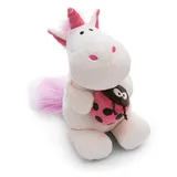 NICI Kuscheltier Einhorn Theodor mit Marienkäfer 35cm weiß - Stofftier aus weichem Plüsch, niedliches Plüschtier zum Kuscheln und Spielen, für Kinder & Erwachsene, tolle Geschenkidee - 61388