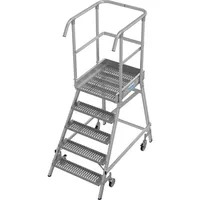 Krause KRAUSE® STABILO fahrbare Podestleiter, einseitig begehbar, Profilrost R13,