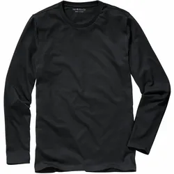 Mey & Edlich Herren  Benchmark Rundhals Langarm schwarz 52 - 52
