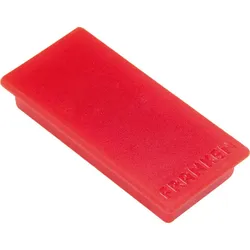 Franken GmbH FRANKEN Tacking - Magnet - rechteckig - 2.3 x 5 cm - Rot (Packung m