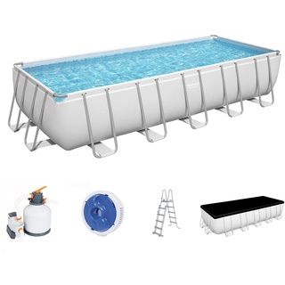 BESTWAY Power Steel Frame Pool Set 640 x 274 x 132 cm inkl. Sandfilteranlage