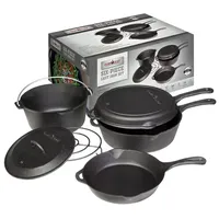 Camp Chef Dutch Oven Set 6-teilig Gusseisen schwarz