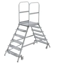 Günzburger Podesttreppe 6 Stufen 3,5 m Aluminium