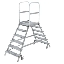 Günzburger Podesttreppe 6 Stufen 3,5 m Aluminium