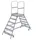 Günzburger Podesttreppe 6 Stufen 3,5 m Aluminium