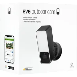 Eve Systems Eve Outdoor Cam, Outdoor, Verkabelt & Kabellos, Wand, Schwarz, Weiß,